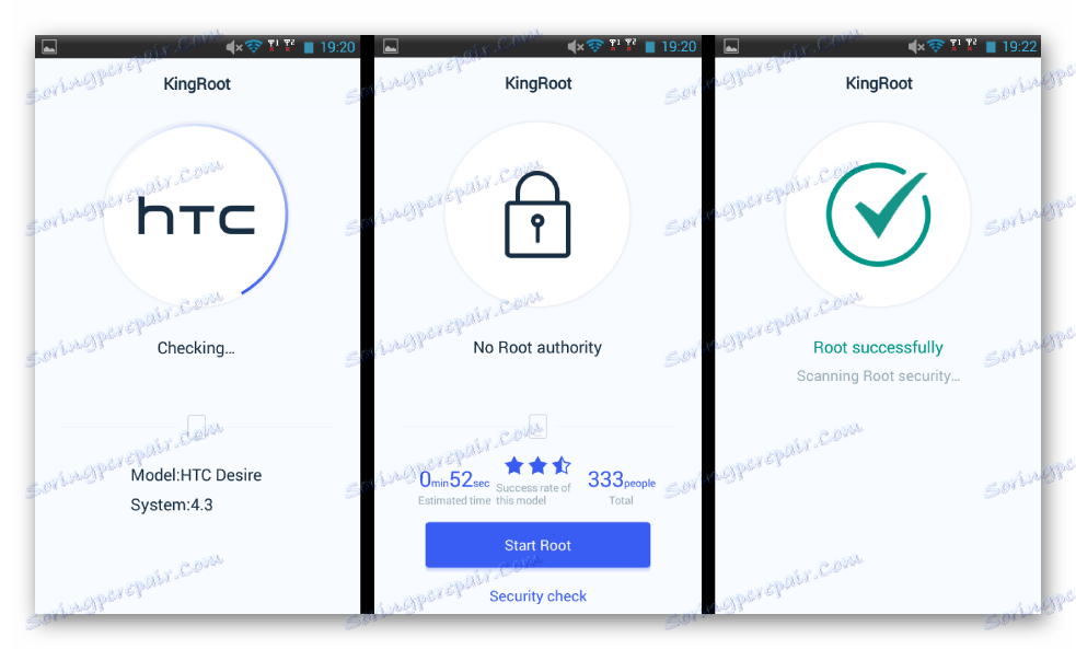 HTC Desire 516 отримання рут-прав з KingRoot
