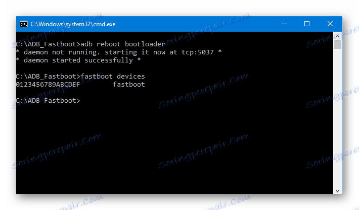 HTC D516 Fastboot перевірка підключеності в режимі фастбут