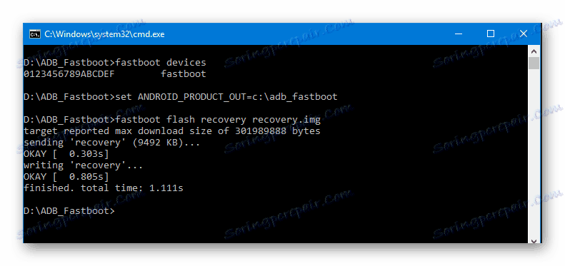 HTC D516 установка кастомними рекавери через fastboot