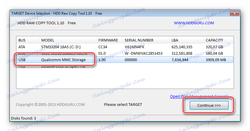 HTC Desire D516 please select target