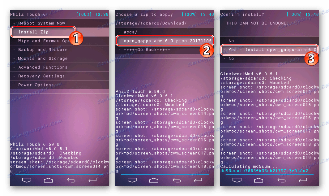 Lenovo S660 установка Google Apps через Philz Touch Recovery