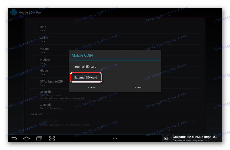 Samsung Galaxy Note 10.1 N8000 Mobile Odin do wyboru napęd z oprogramowaniem układowym