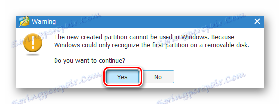 Samsung Wave GT-S8500 MiniTool Partition Wizard potwierdzenie rozpoczęcia tworzenia partycji