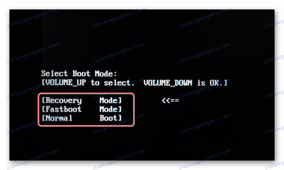 Menu výberu zavádzania Lenovo IdeaTab A3000-H