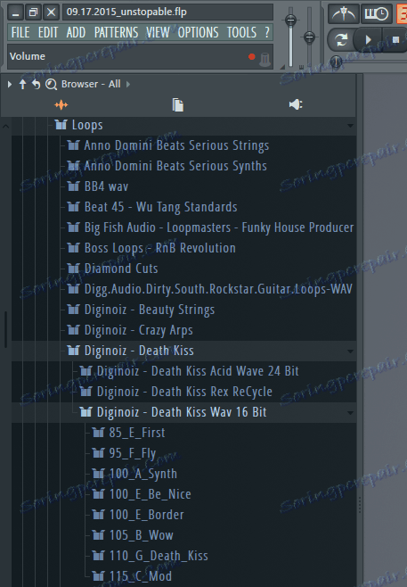 Prehliadač v FL Studio