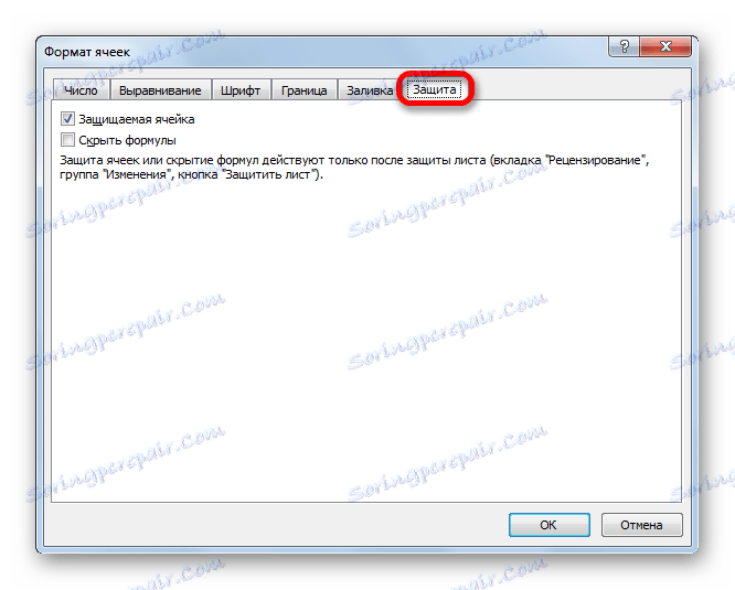 na kartě Ochrana v aplikaci Microsoft Excel