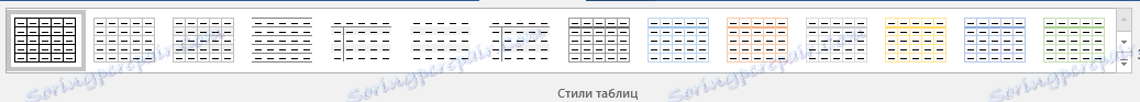štýly tabuľky v programe Word