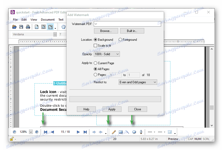 Vodoznak ve Foxit Advanced PDF Editoru