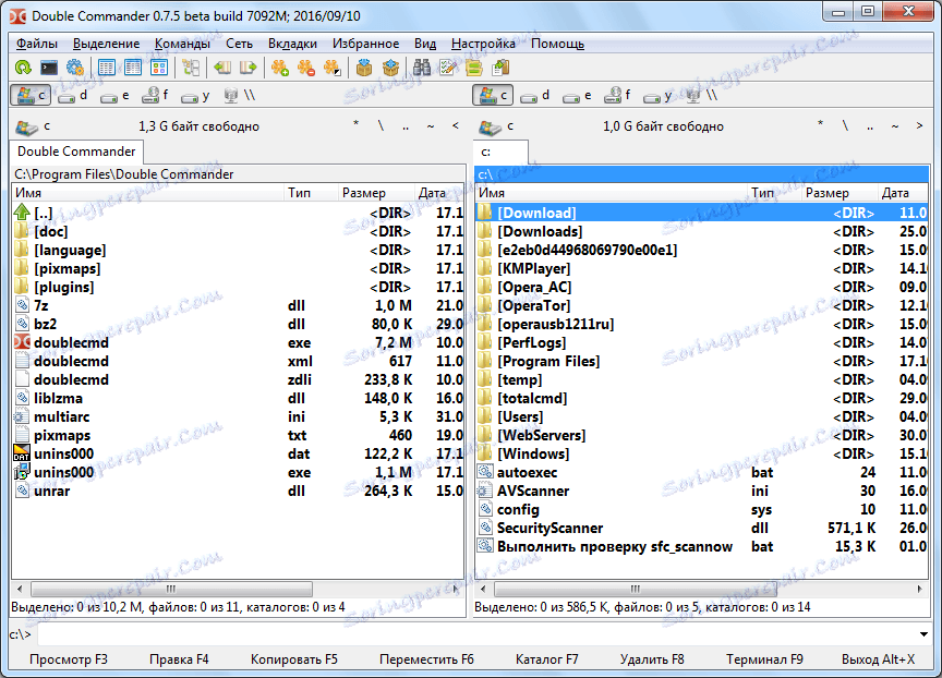Сравнение total commander и double commander