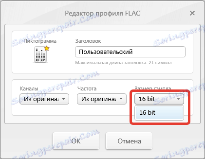 Ustawienia Flac Freemake Audio Converter
