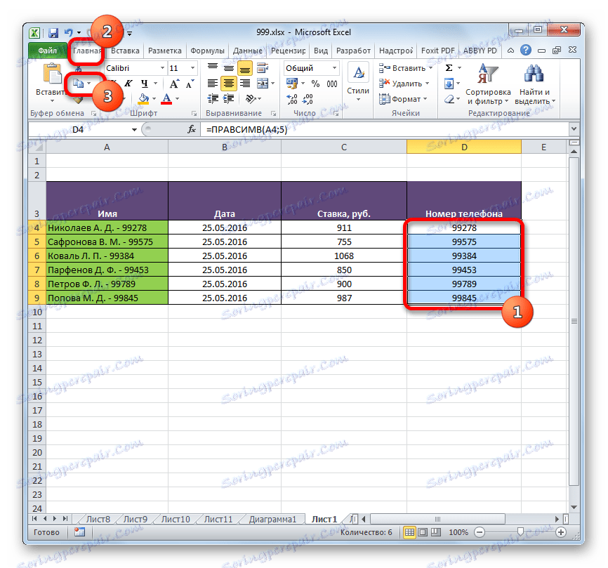 Kopírování do aplikace Microsoft Excel