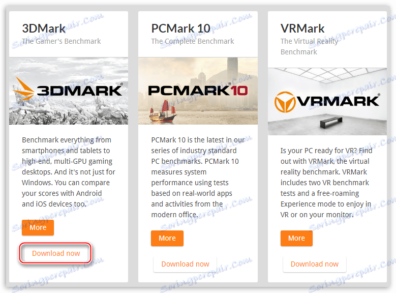 Odkaz ke stažení 3DMark benchmark na oficiálním webu pro vývojáře