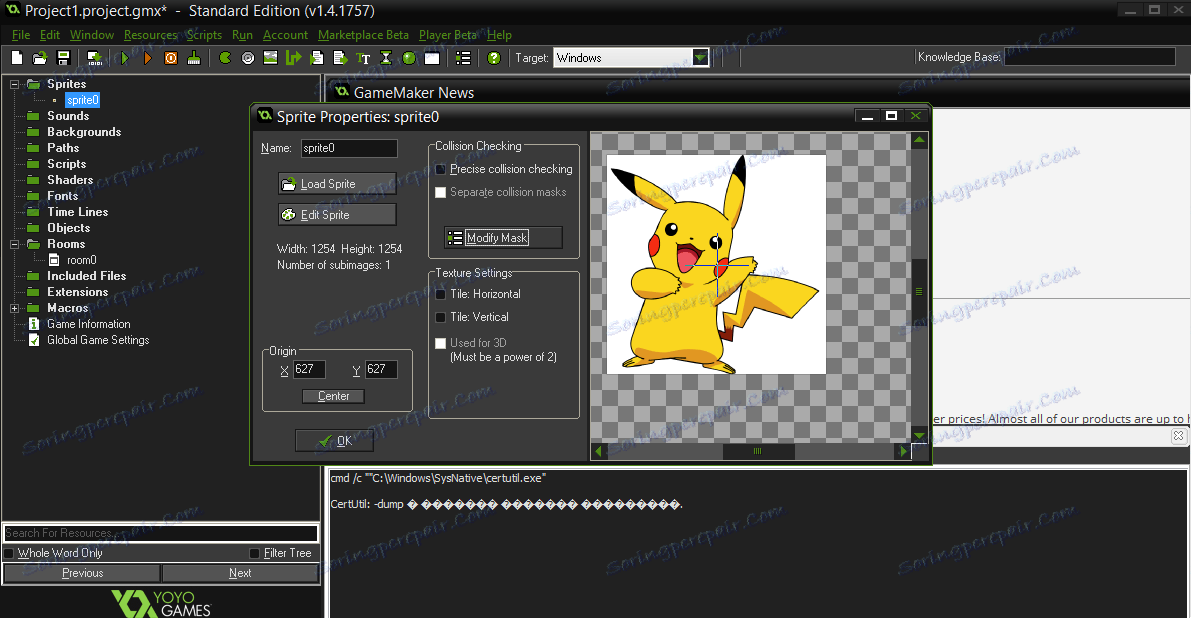 Urednik igre Sprites Game Maker
