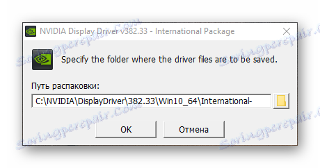 Vybalením údajov nainštalujte ovládač NVIDIA