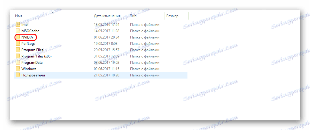 НВИДИА фолдер са управљачким програмима