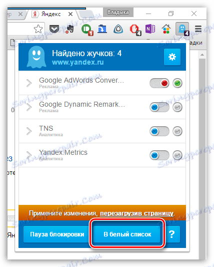 Ghostery برای Chrome