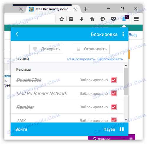 Ghostery pre Firefox