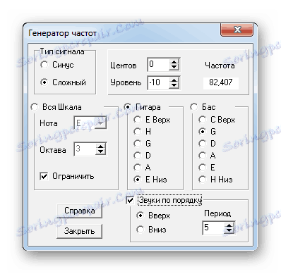 Guitar tuning po ušesu s pomočjo ustvarjenega zvoka v Guitar Tunerju iz MuzLand