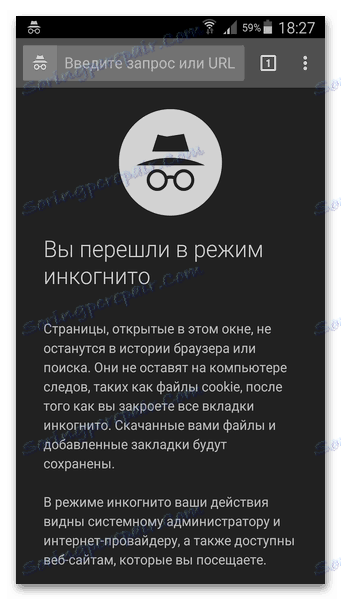 Režim inkognito pre prehliadač Google Chrome