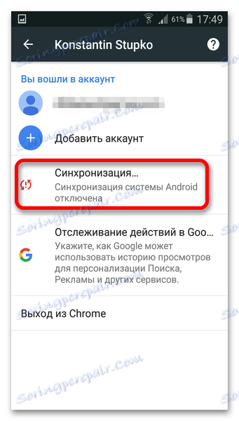 Synchronizácia Google Chrome