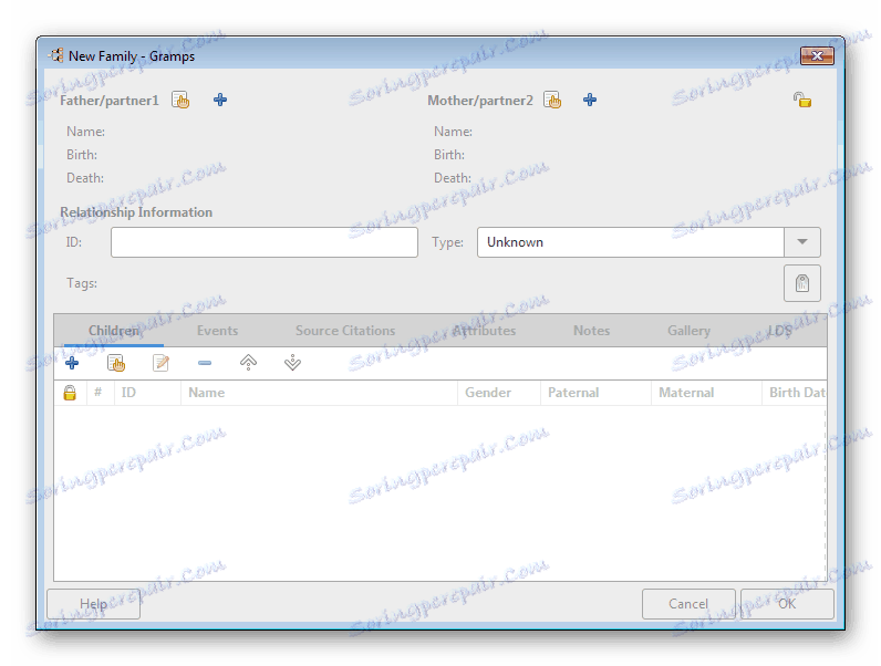 Stvaranje obitelji Gramps