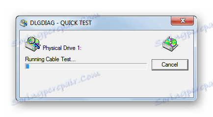 Procedura testowania dysku twardego Quick test w oknie programu Western Digital Data Lifeguard Diagnostic
