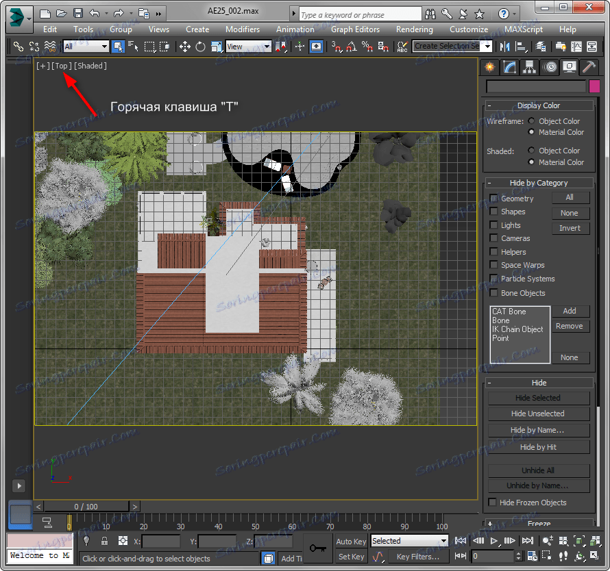 Hot klávesy v 3ds Max 3