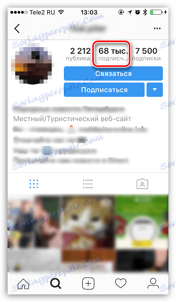 Počet predplatiteľov v službe Instagram