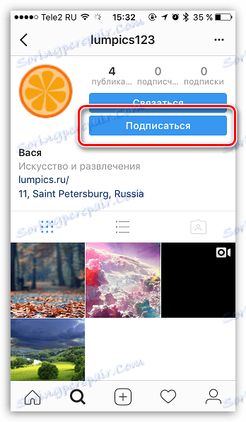 Vykonávanie predplatného používateľa v aplikácii Instagram