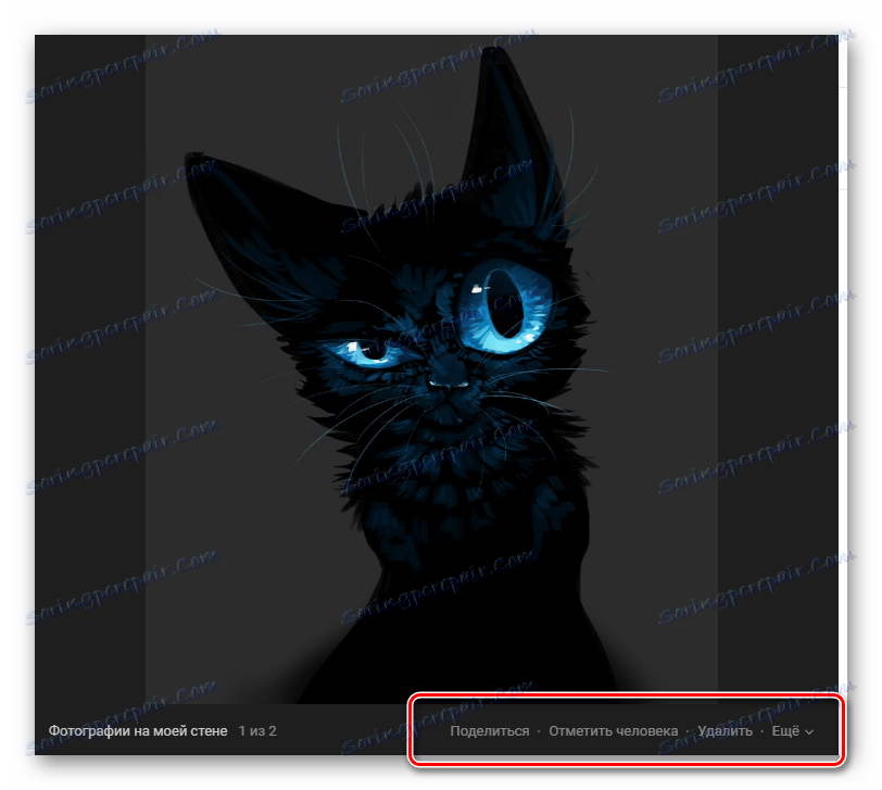 Foto nadzorna enota VKontakte