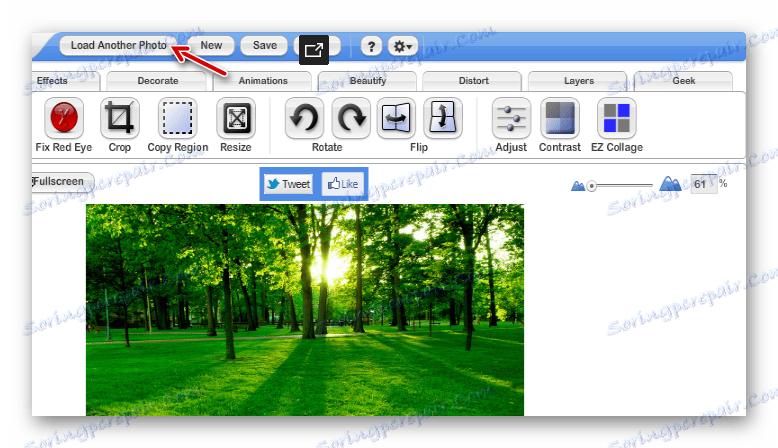 FotoFlexer online editor za uređivanje fotografija