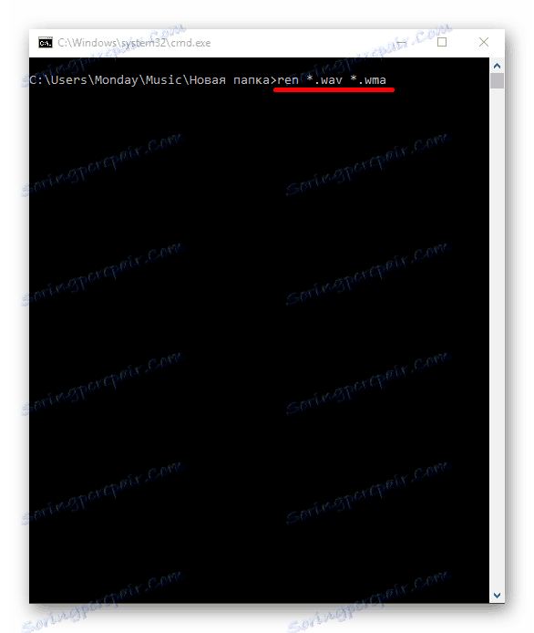 Upotreba naredbenog retka za promjenu ekstenzije datoteke u sustavu Windows 10