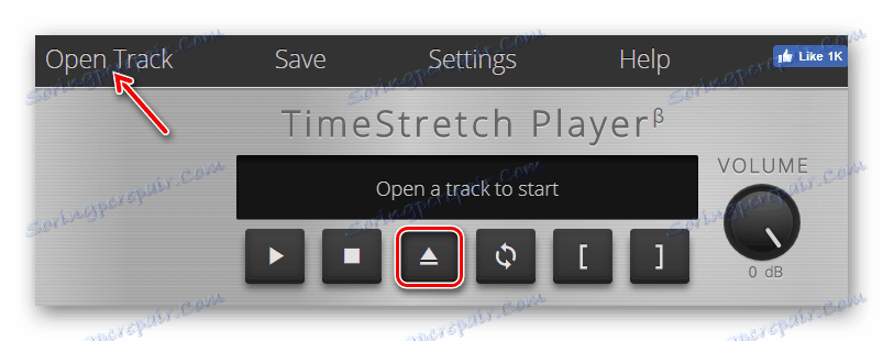 Stáhněte si zvukový soubor v přehrávači TimeStretch Audio Player