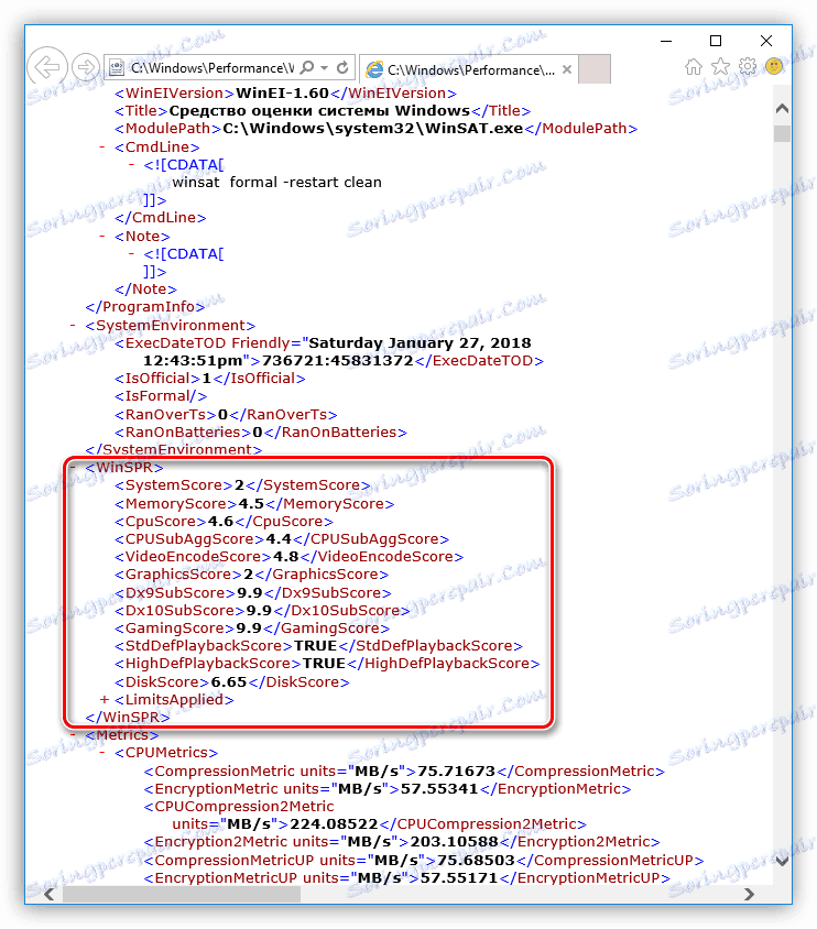 Zobrazení výsledků kontroly výkonu systému v systému Windows 10