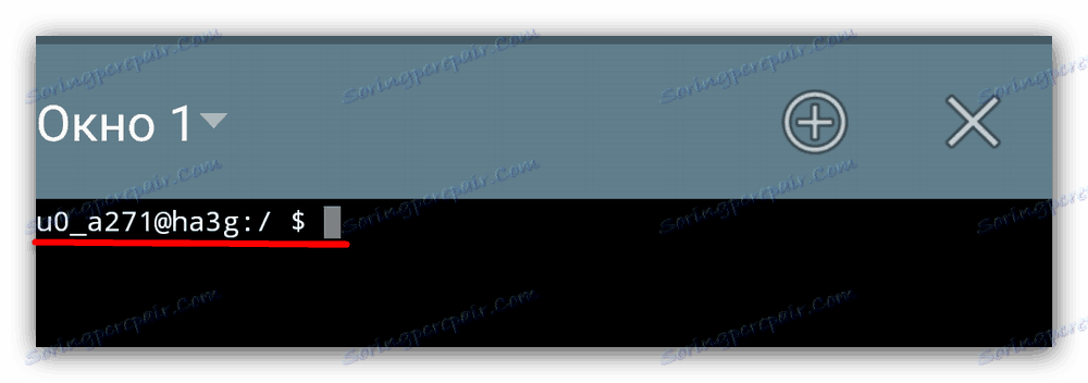 Nazwa użytkownika i symbol w Emulatorze terminalu dla systemu Android