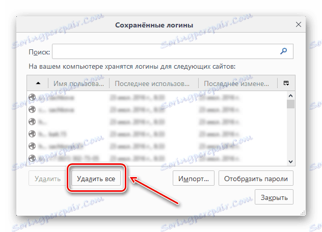 Vymazanie všetkých hesiel v Mozille