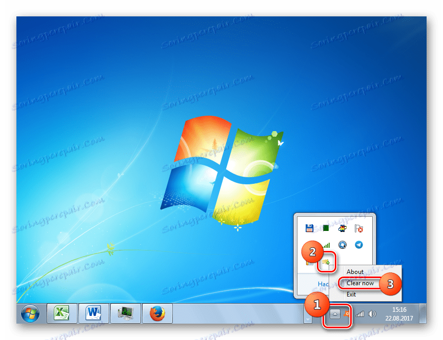 Стартиране на незабавен clipper clipper в програмата ClipTTL в Windows 7