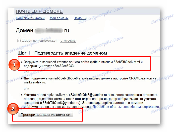 підтвердження володінням домену