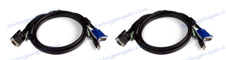 Kompletní kabely pro připojení přepínače KVM k počítačům