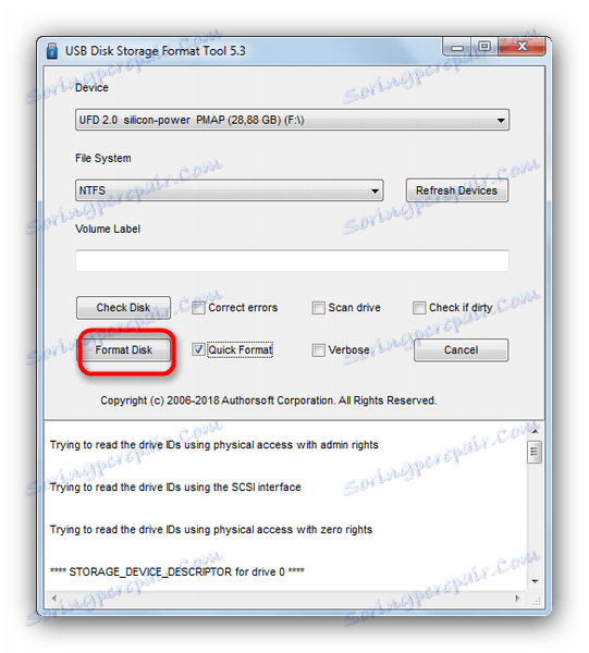 تابع لإعادة محرك أقراص USB المحمول إلى أداة تنسيق وحدة تخزين القرص USB 5-3