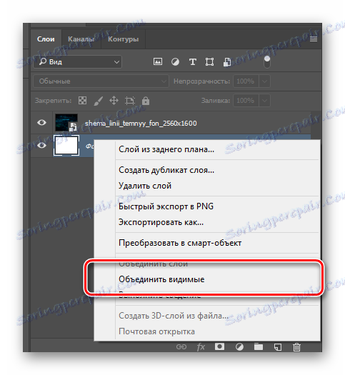 Spojenie vrstiev pri úprave obrázka vo Photoshope