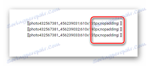 Proces skrytia nespojitostí v ponuke v sekcii úprav v menu na stránke VK