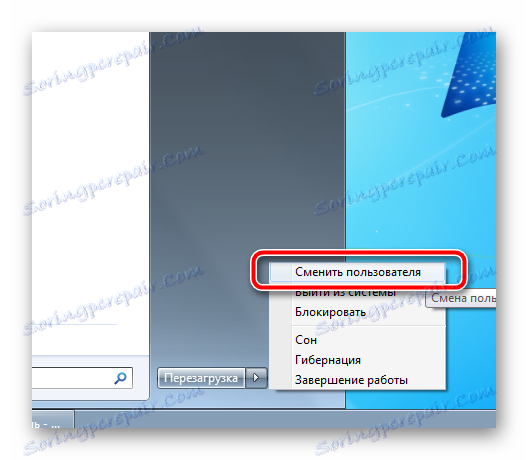 Uporabnik spremenite v meni Start v operacijskem sistemu Windows 7