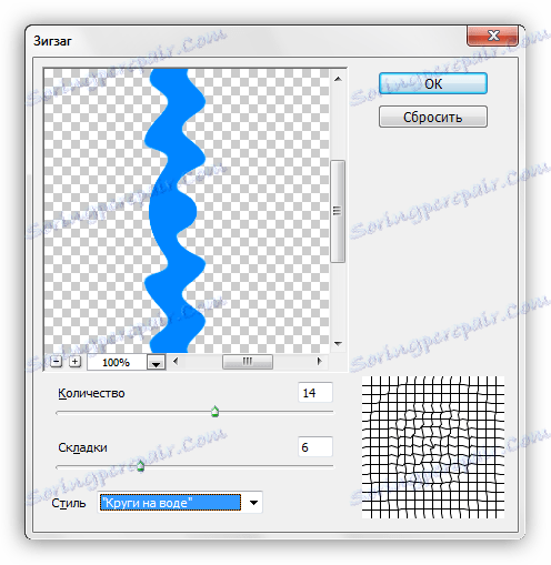 فیلتر Zigzag برای تغییر شکل تصویر در فتوشاپ