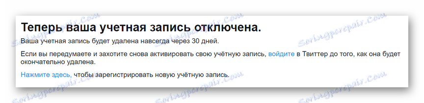 Публикувайте след изтриването на профила в Twitter
