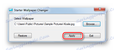 Použite nastavenia na spúšťača Tapeta Changer