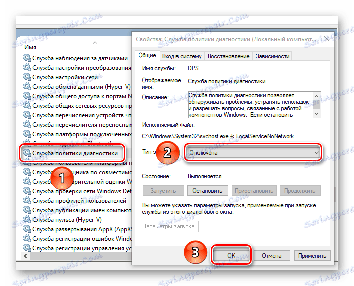 Zakázať službu zásad diagnostiky v systéme Windows