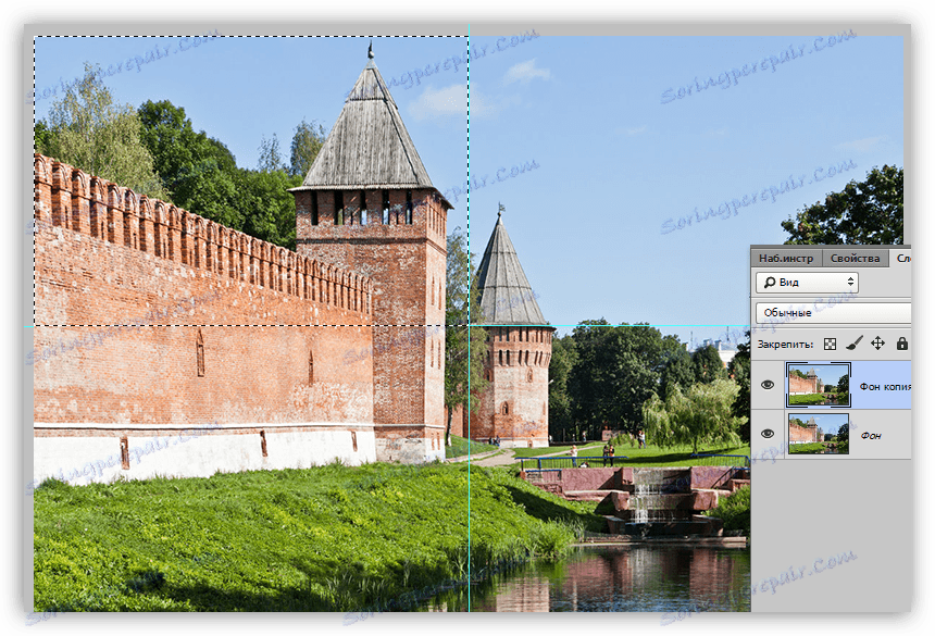 Výber fragmentu fotografie vo Photoshope