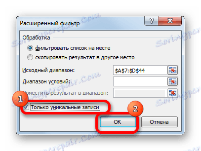 Rozšířené okno filtru v aplikaci Microsoft Excel