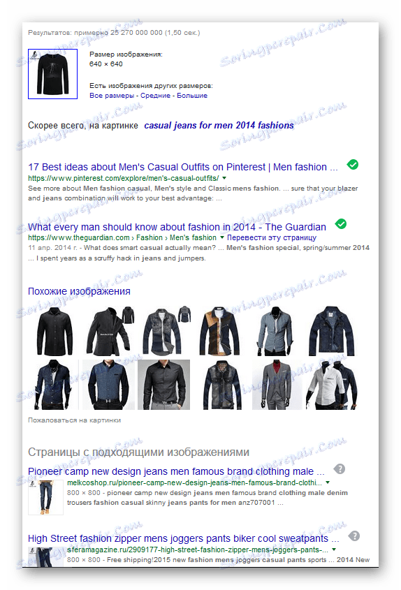 Výsledky vyhledávání Google